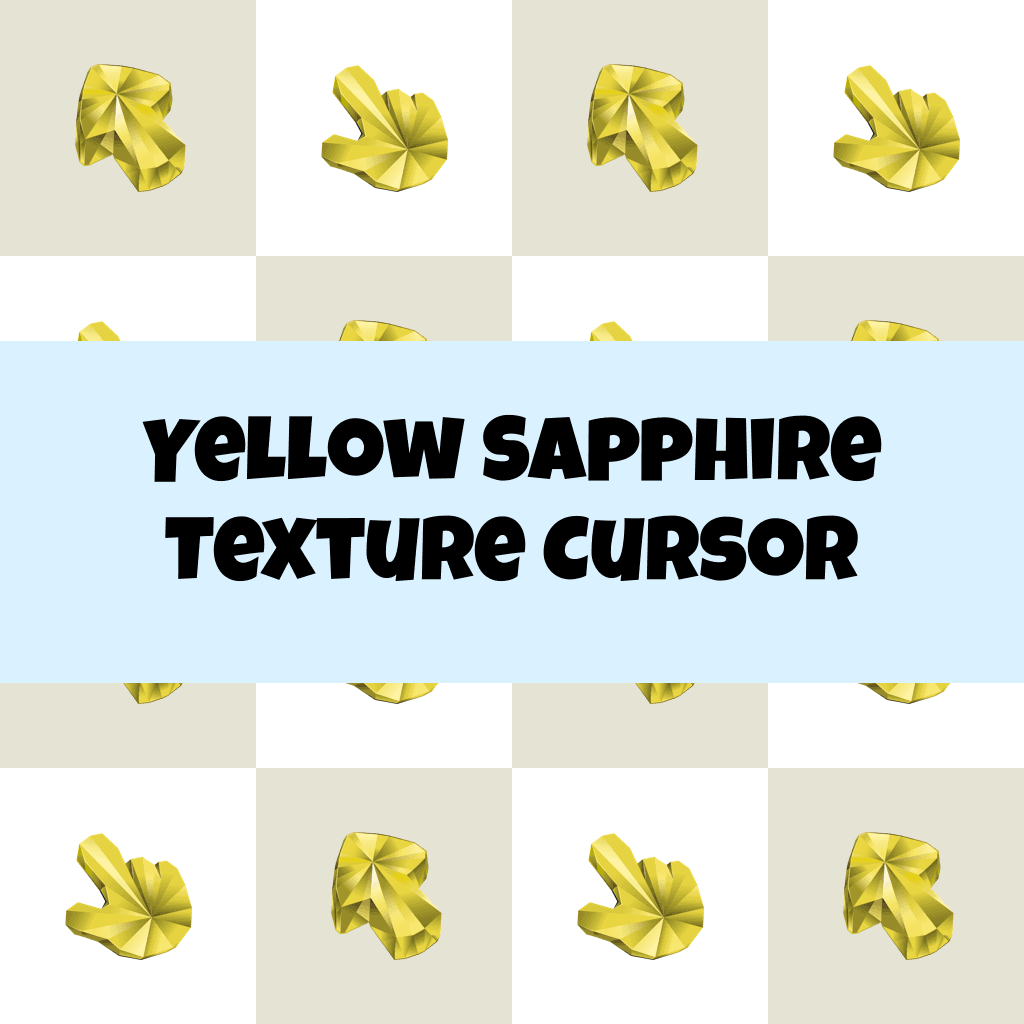 Preview Yellow Sapphire Texture cursor custom cursor pack